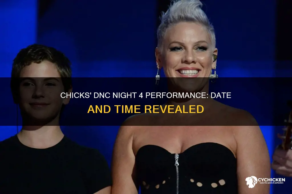 when is the chicks performance dnc night 4