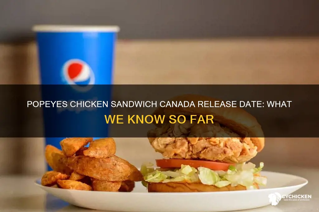 when is the popeyes chicken sandwich coming to canada