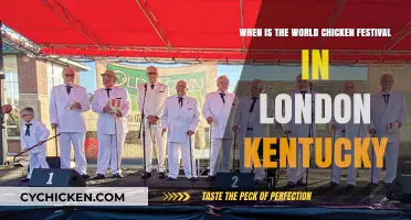 London, Kentucky: World Chicken Festival in September