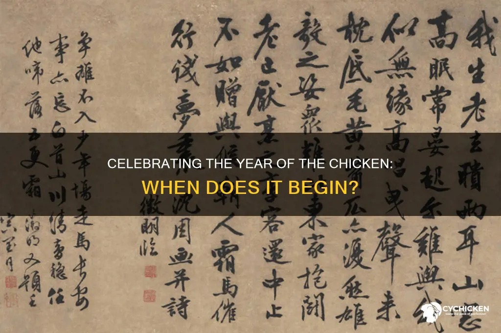 when is the year of the chicken