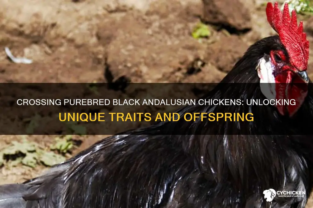 when pure breeding black andalusian chicken are crossed