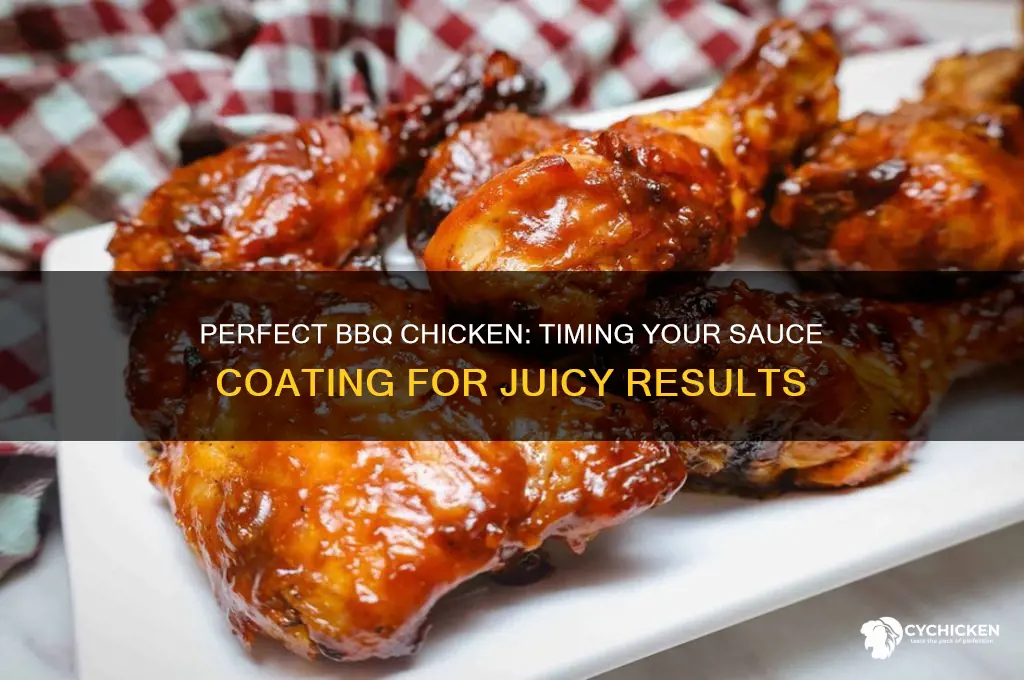 when should i coat the chicken with barbq sauce