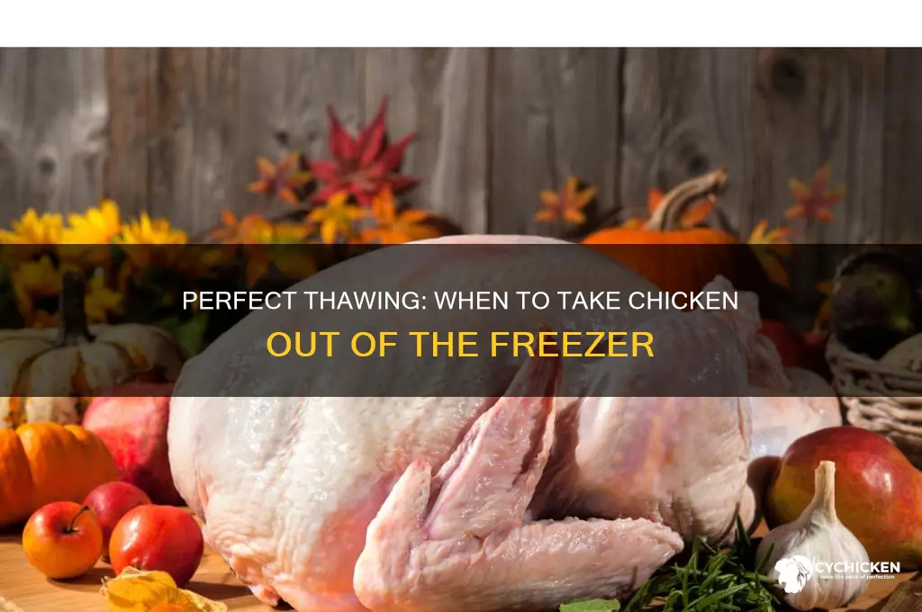 when should i take chicken out of freezer