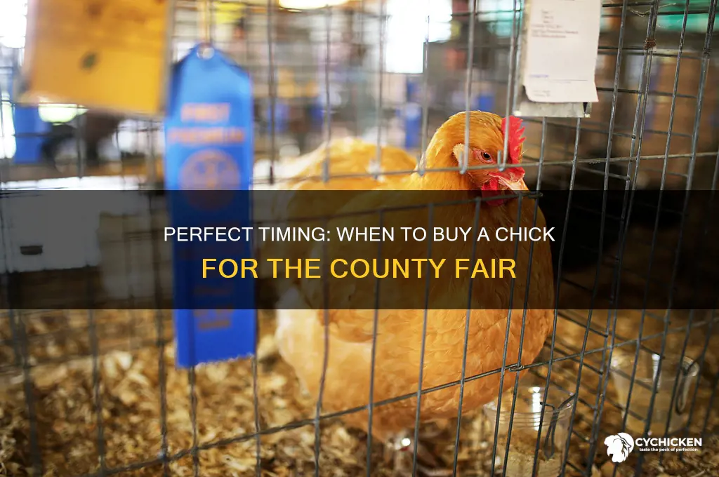 when should you buy a chick for the fair