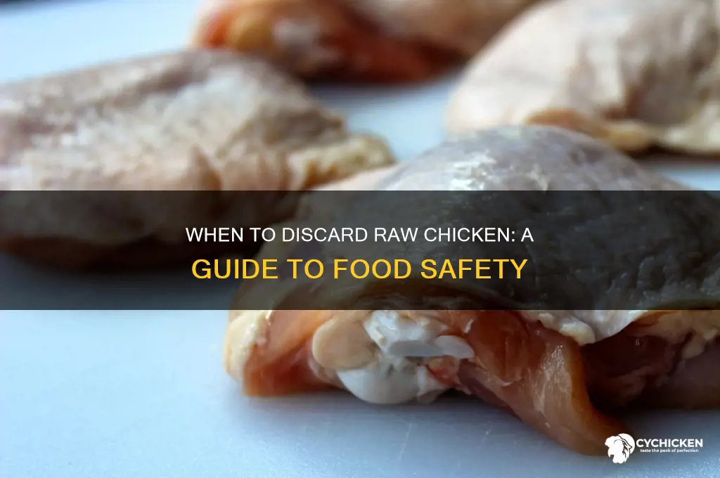 when should you throw away raw chicken