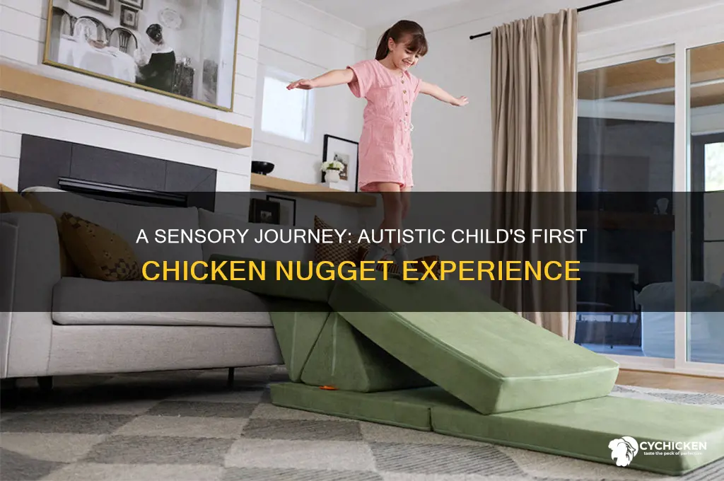 when the autistic kid tastes a chicken nugget
