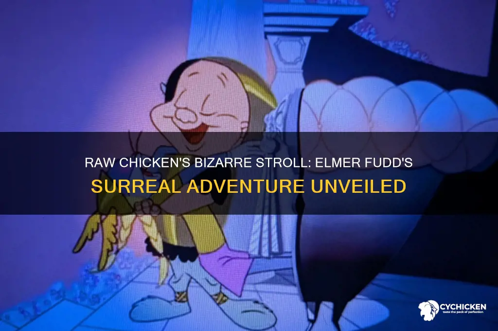 when the raw chicken walks around elmer fudd