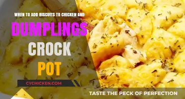 Perfect Timing: When to Add Biscuits to Chicken and Dumplings Crock Pot