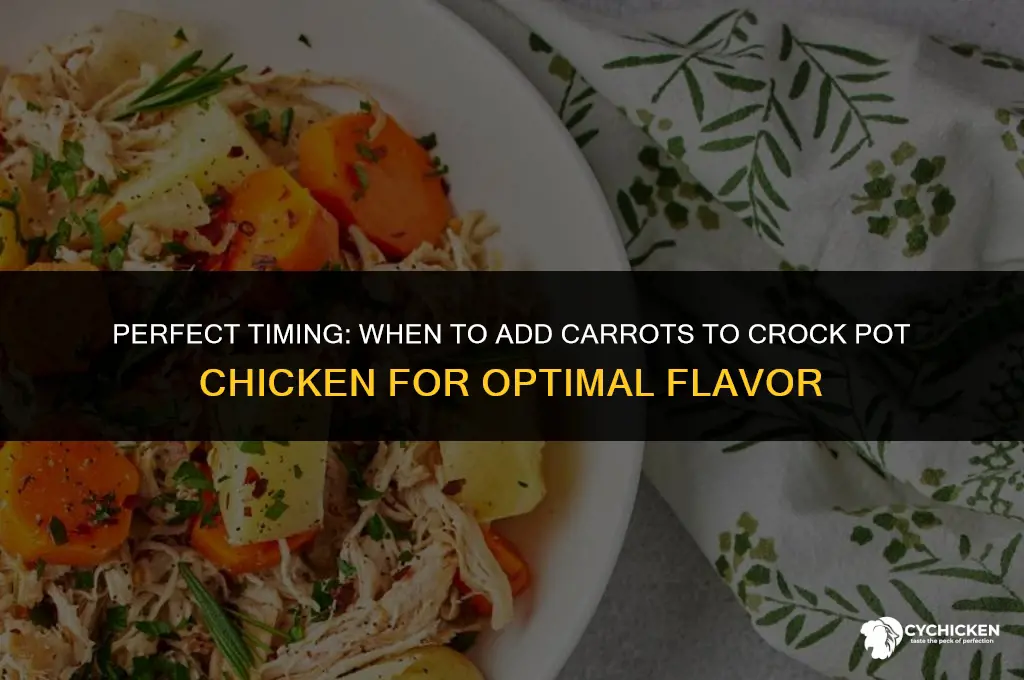 when to add carrots to crock pot chicken