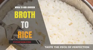 Perfecting Your Rice: The Ideal Moment for Chicken Broth Addition