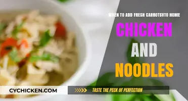 Carrots and Chicken Noodles: The Perfect Timing