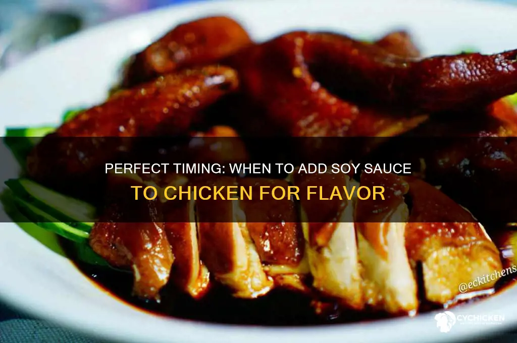 when to add soy sauce to chicken