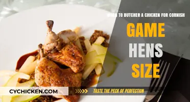 Butchering Chickens: Optimal Timing for Cornish Game Hens
