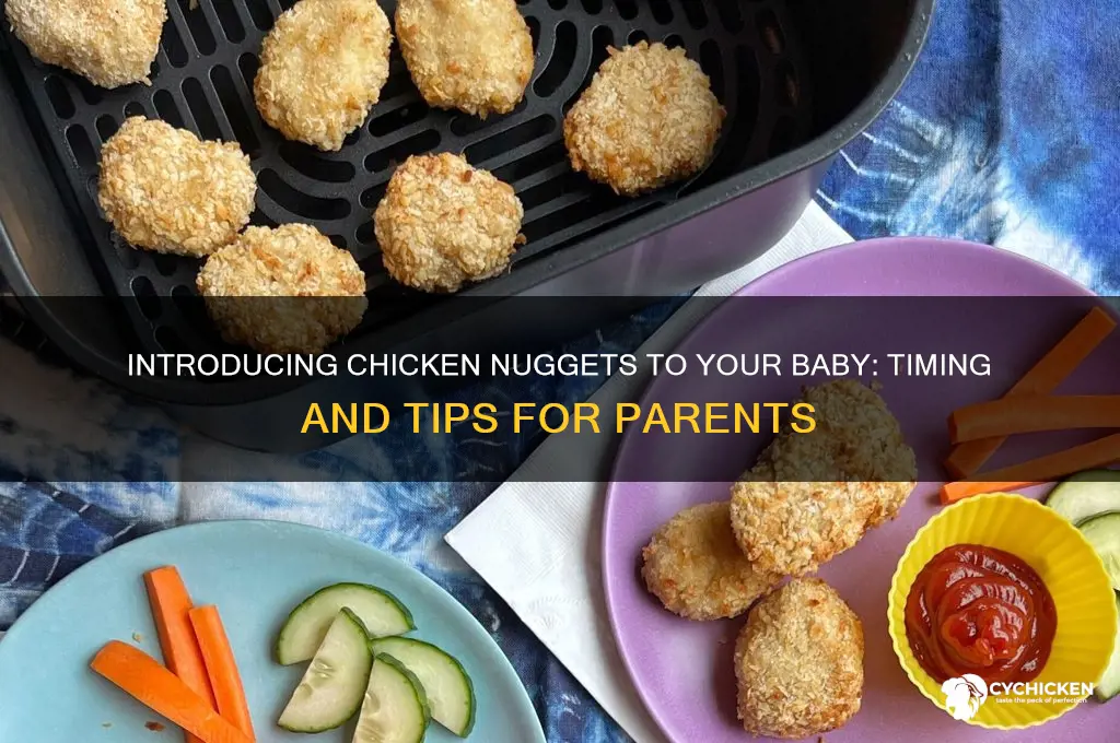 when to feed baby chicken nuggets