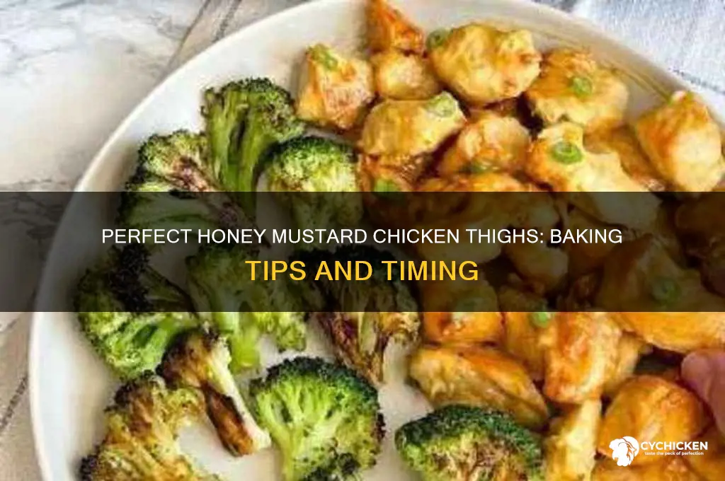 when to put honey mustard on baking chicken thighs