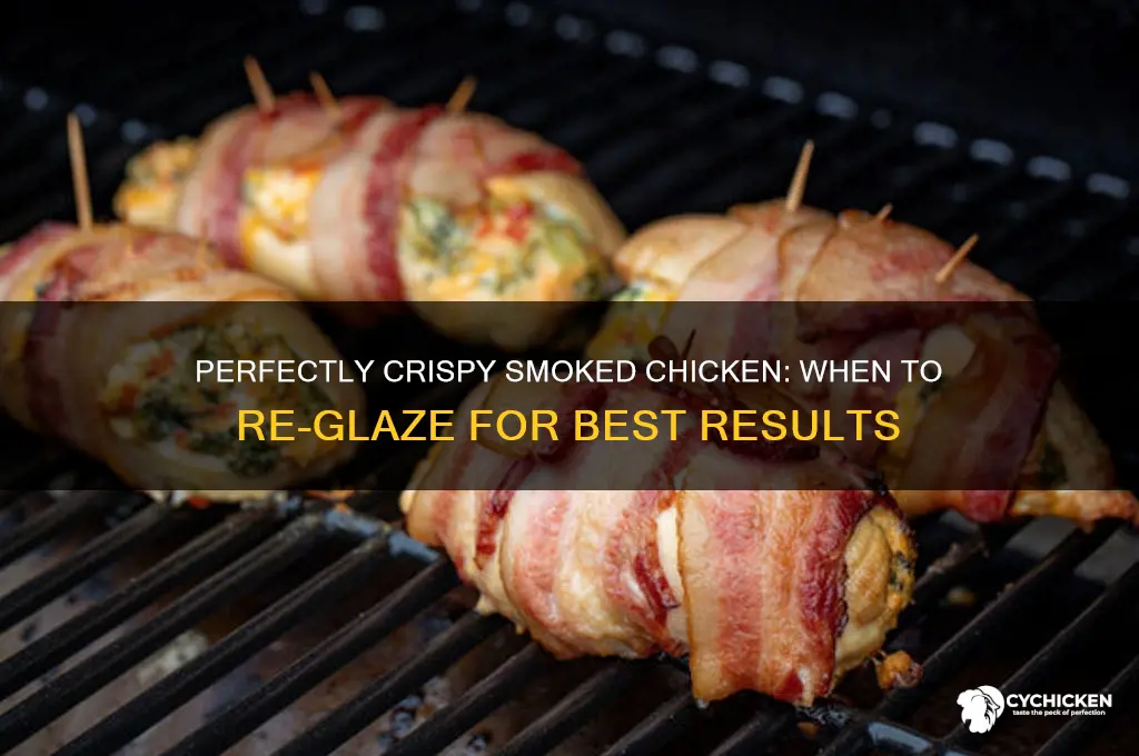 when to re glaze chicken in smoker