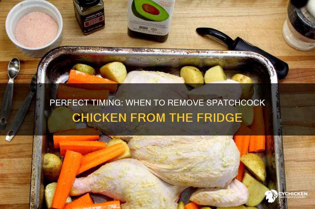 when to remove spatchcock chicken from refrigerator