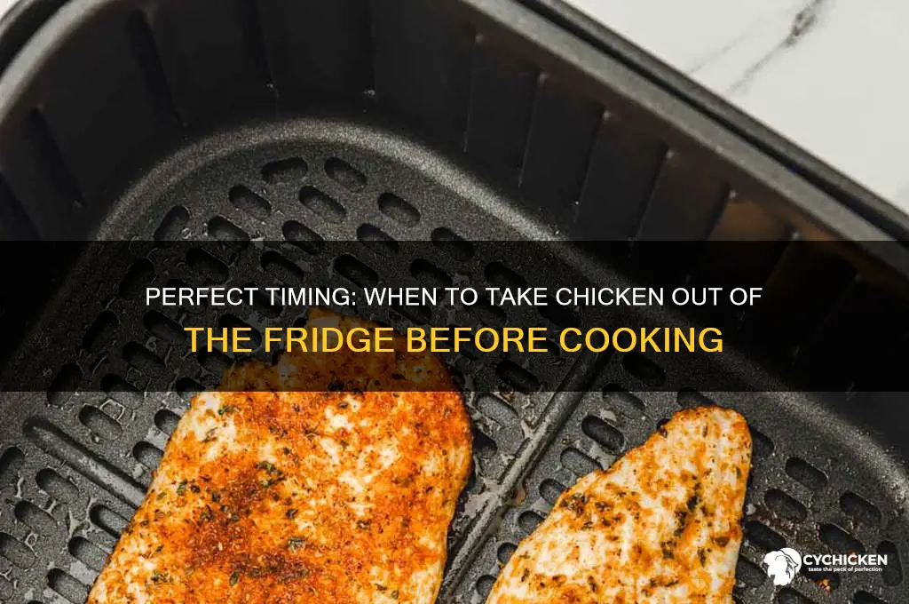 when to take chicken out of fridge