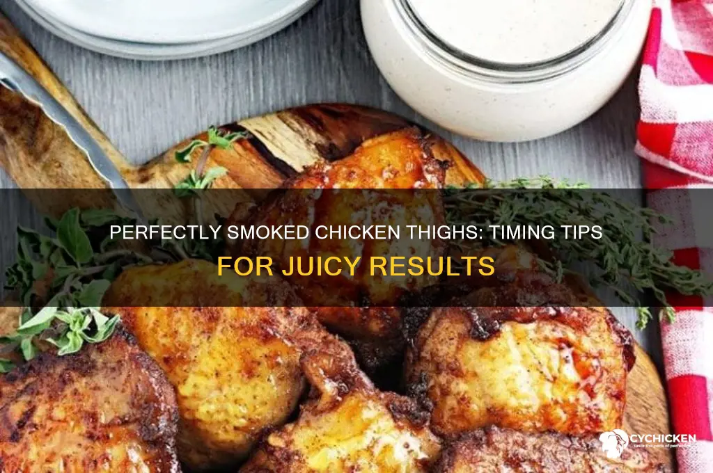 when to take chicken thieghs off smoker