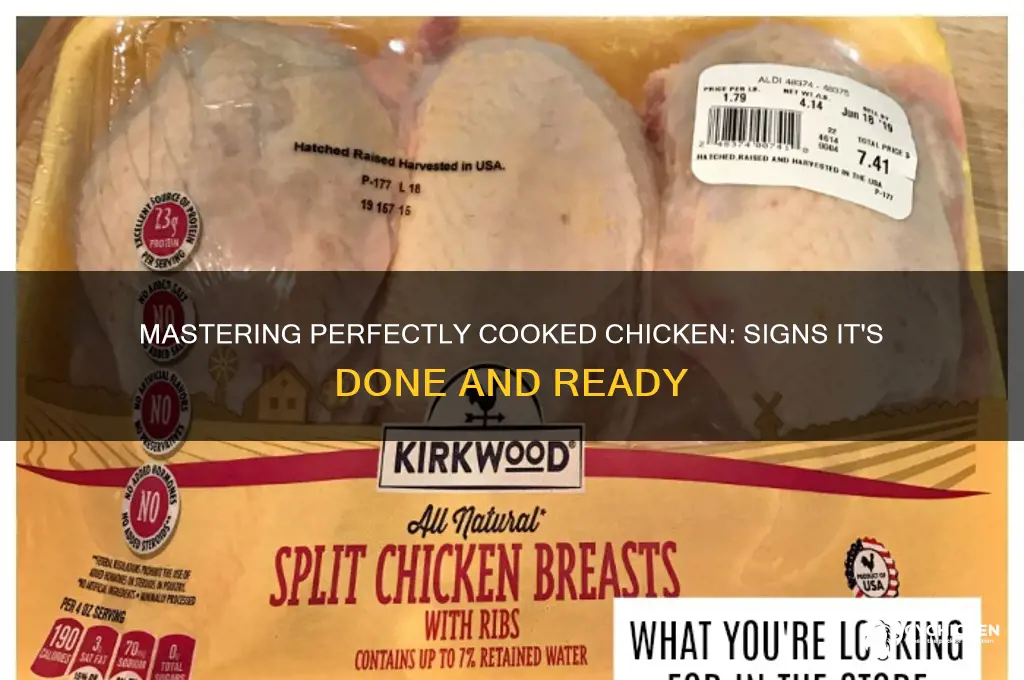 when to tell if chicken is done