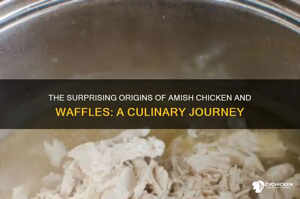 when was amish chicken and waffles invented