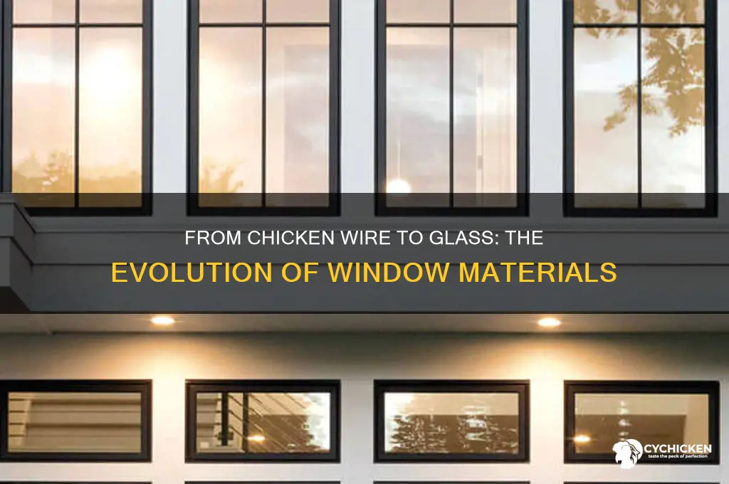 when was chicken wire replace with glass