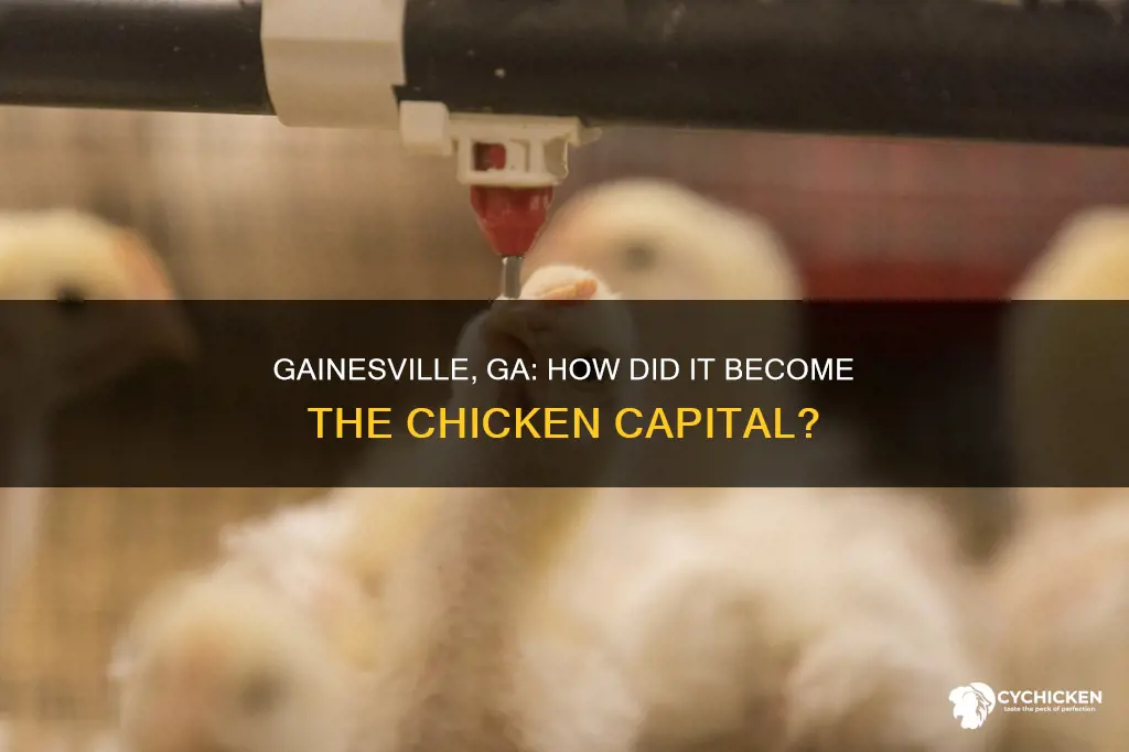 when was gainseville ga named chicken capitol of thw world