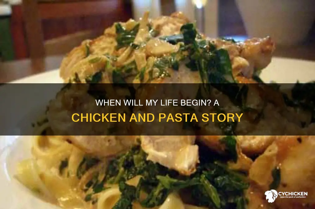 when will my life begin chicken and pasta
