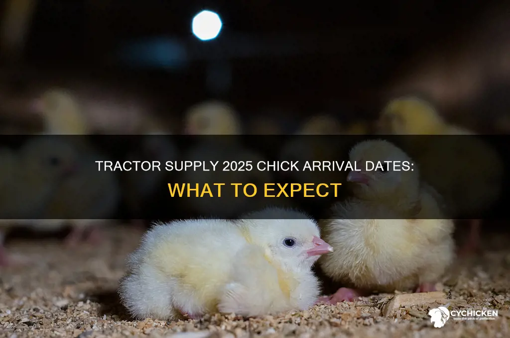 when will tractor supply have chicks 2025