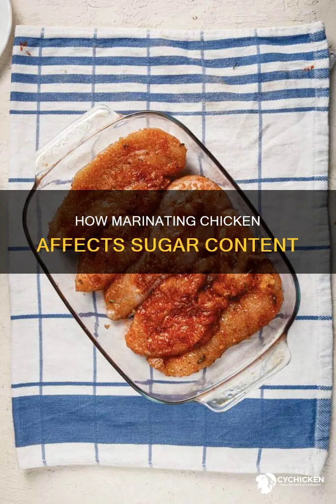 when you marinate chicken does it raise the sugar content