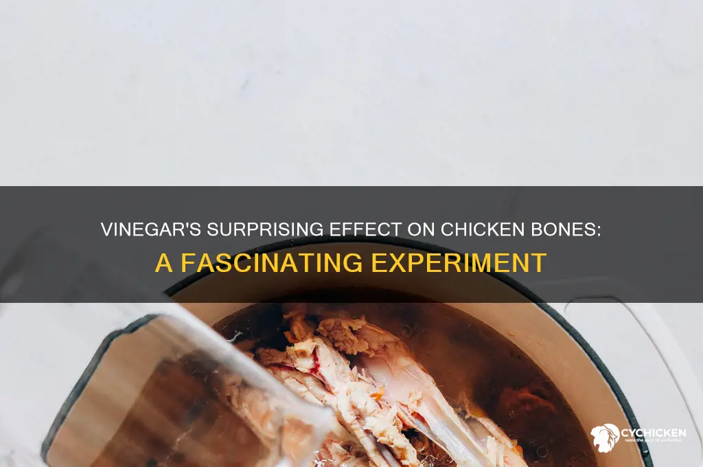 when you put a chicken bone in vinegar
