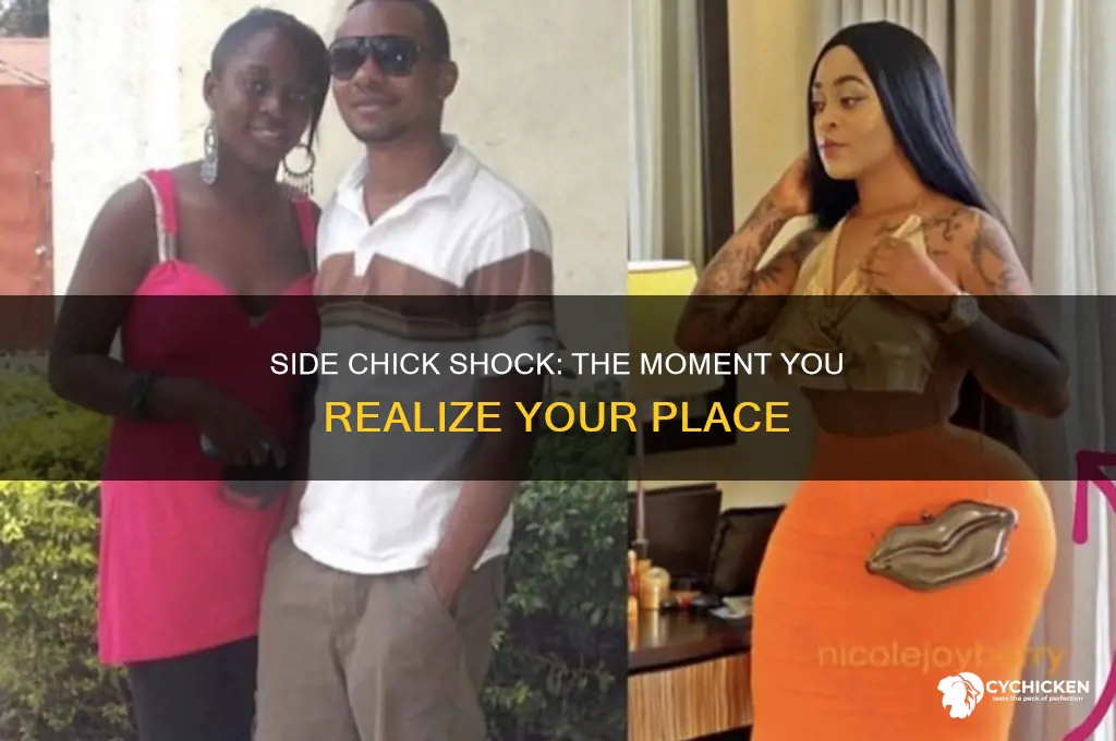 when you realize you are the side chick