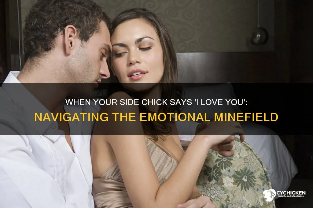 when your side chick says i love you