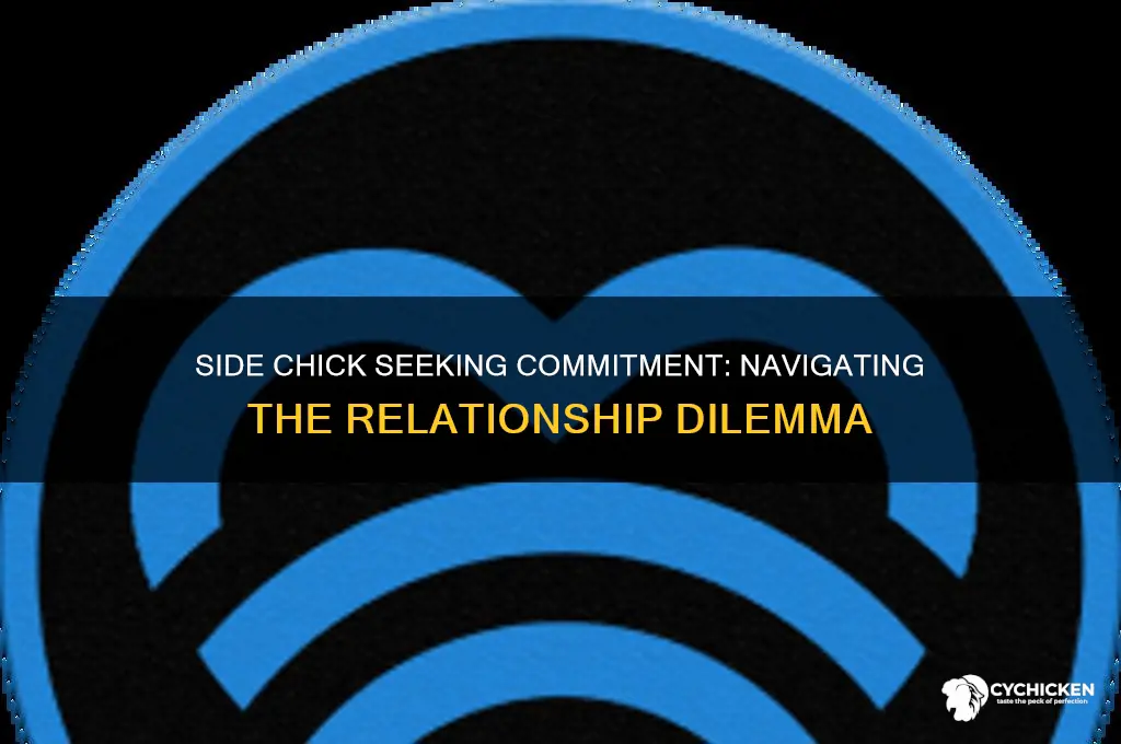 when your side chick wants a relationship
