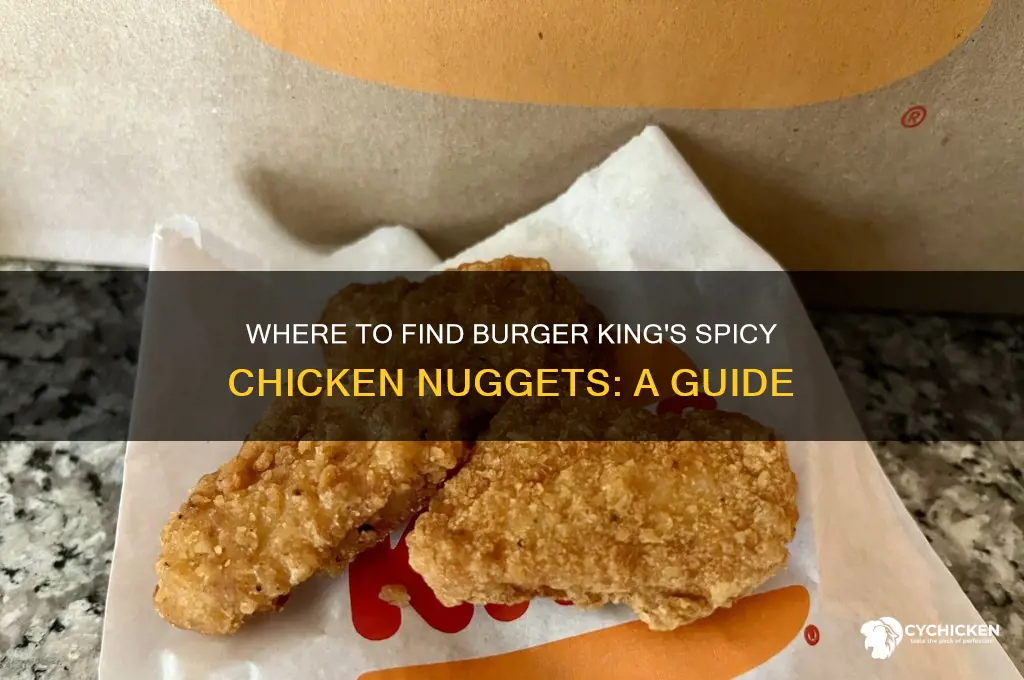 where are burger king spicy chicken nuggets
