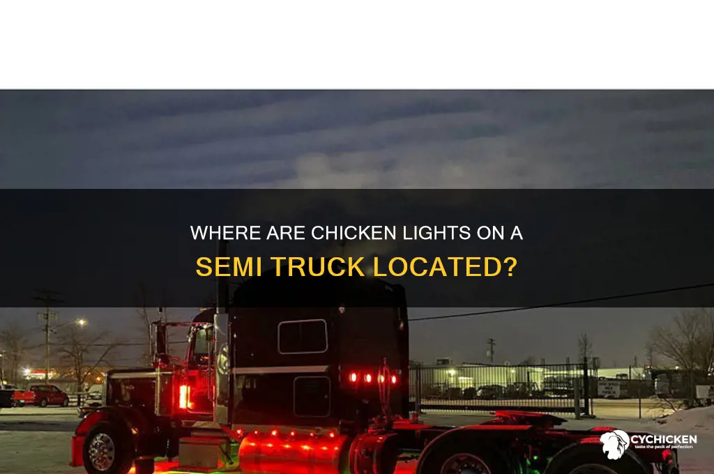 where are the chicken lights on a semi