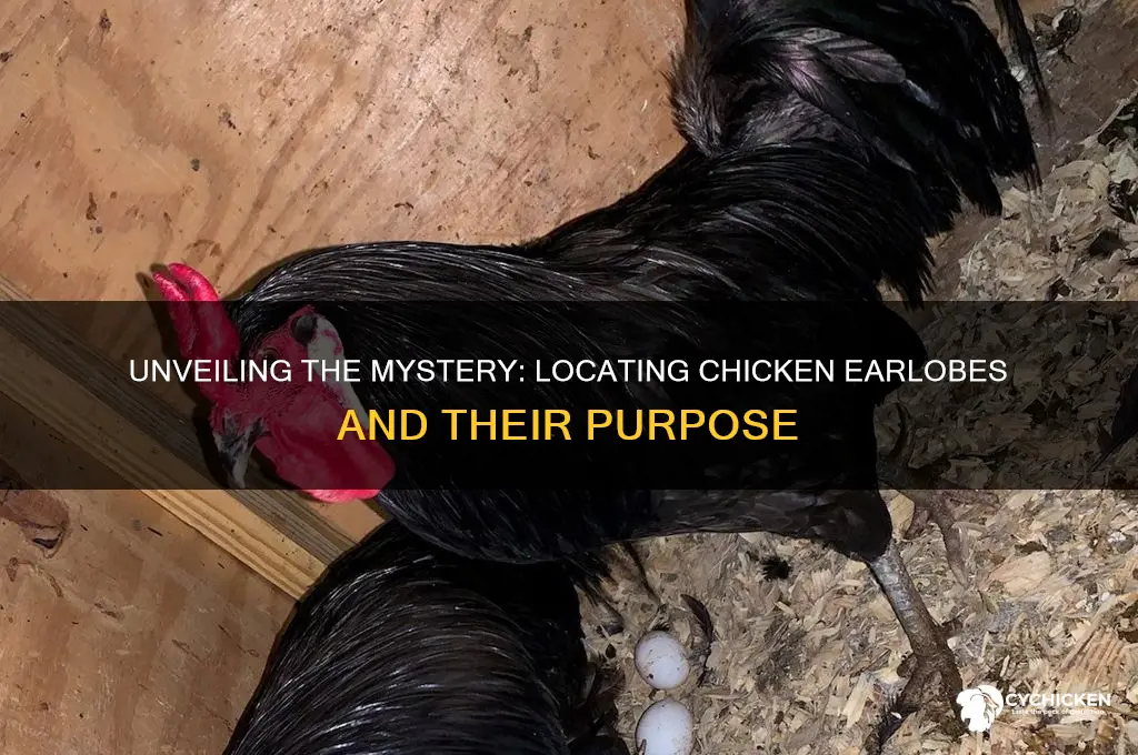 where are the earlobes on a chicken