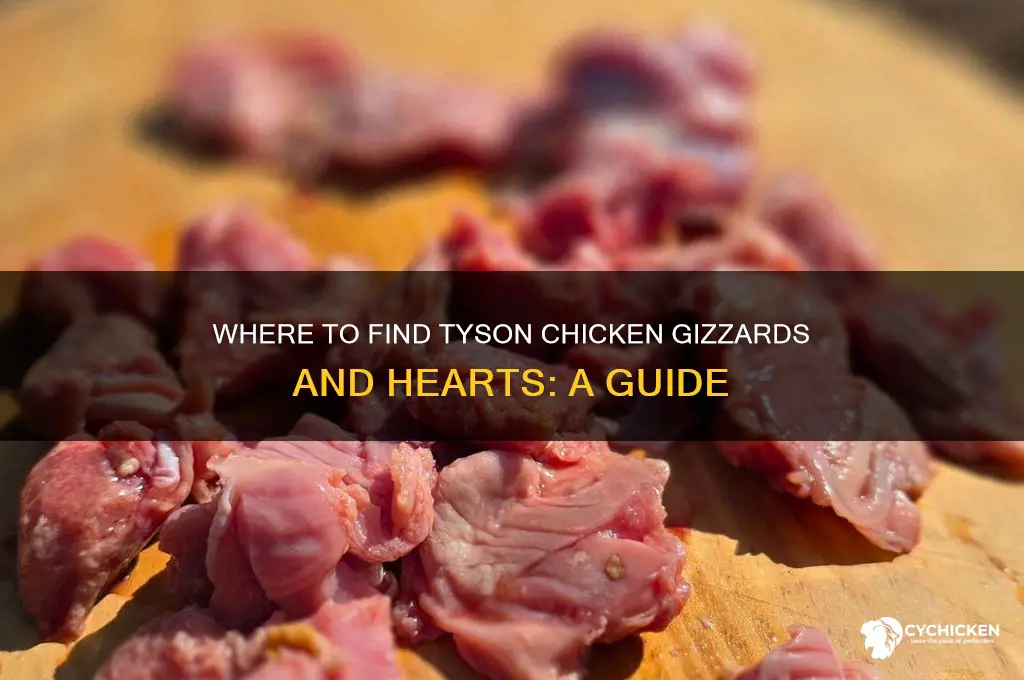 where are tyson chicken gizzards and hearts