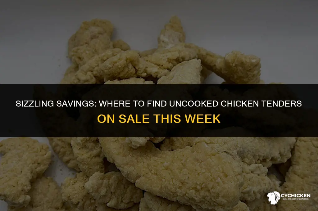 where are uncooked chicken tenders on sale this week