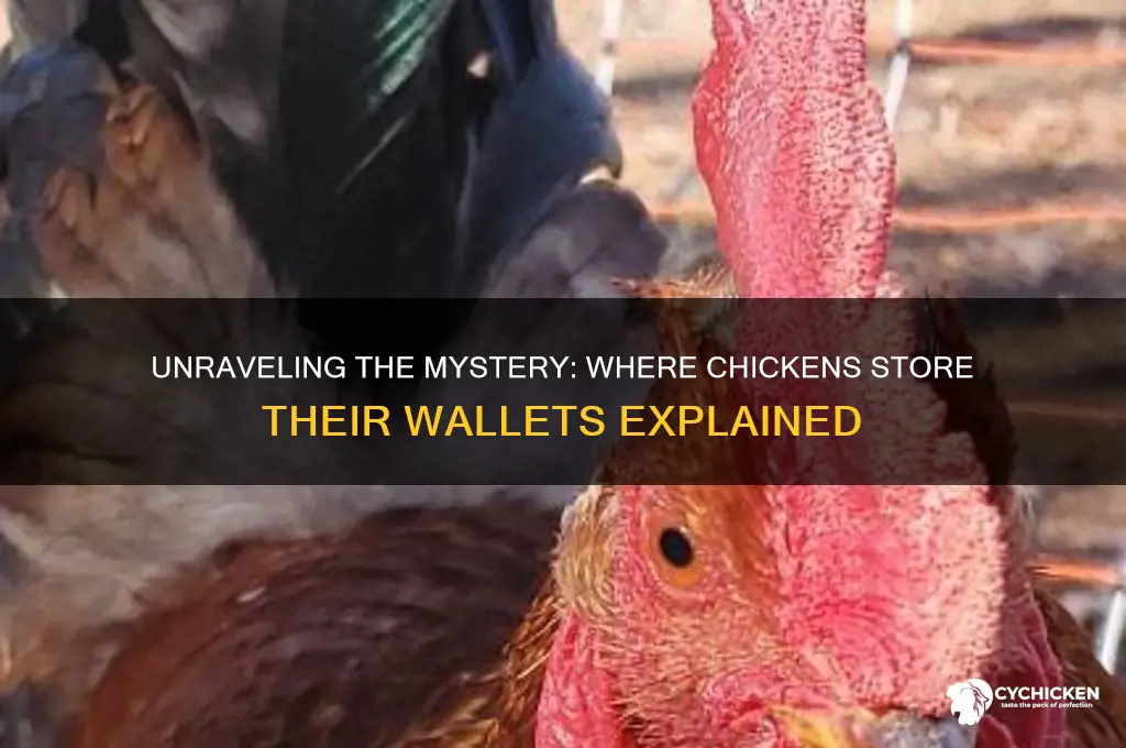 where are wallets located on a chicken