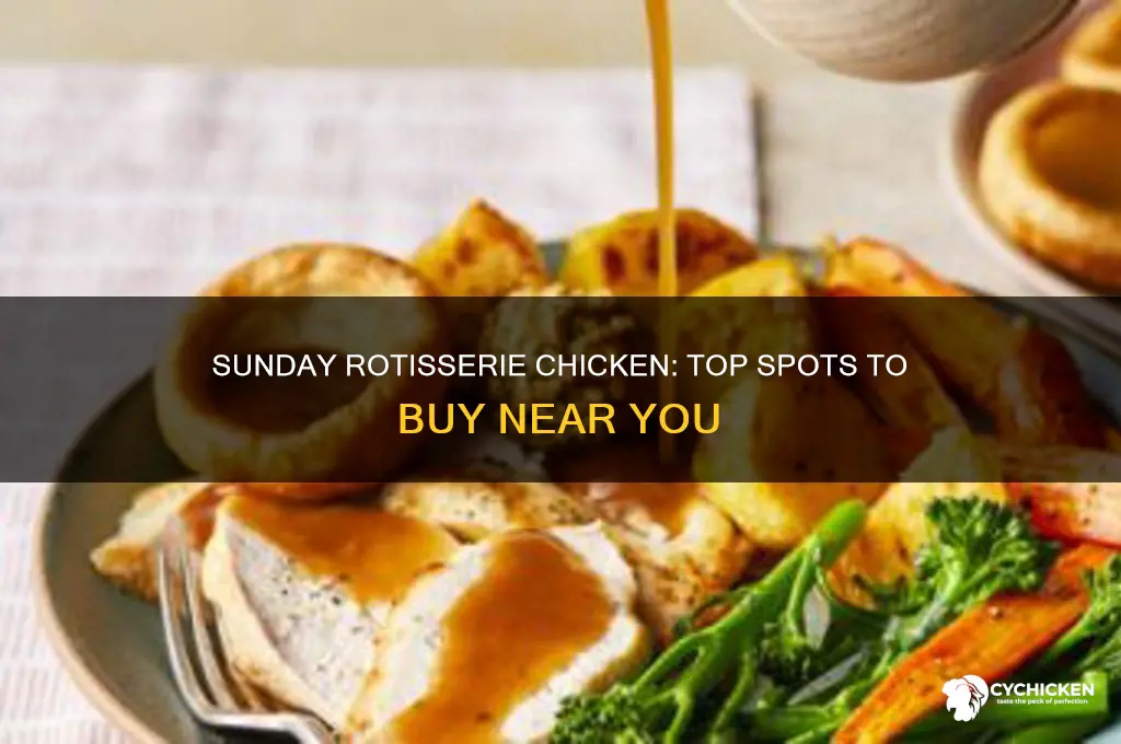 where buy rotisserie chicken sunday