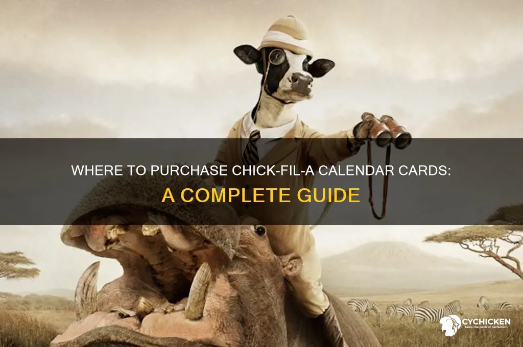 where can i buy a chick fil a calendar card