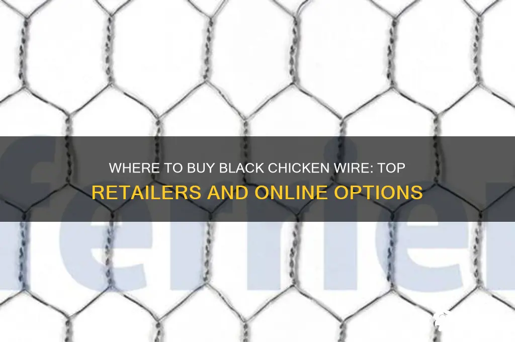 where can i buy black chicken wire