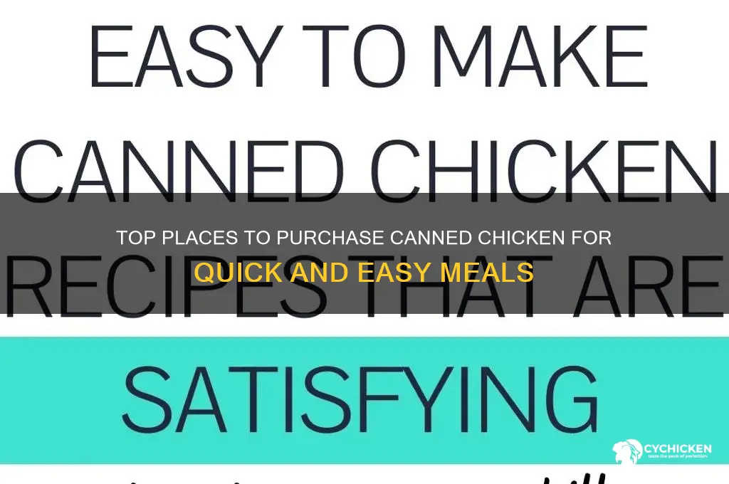 where can i buy canned chicken