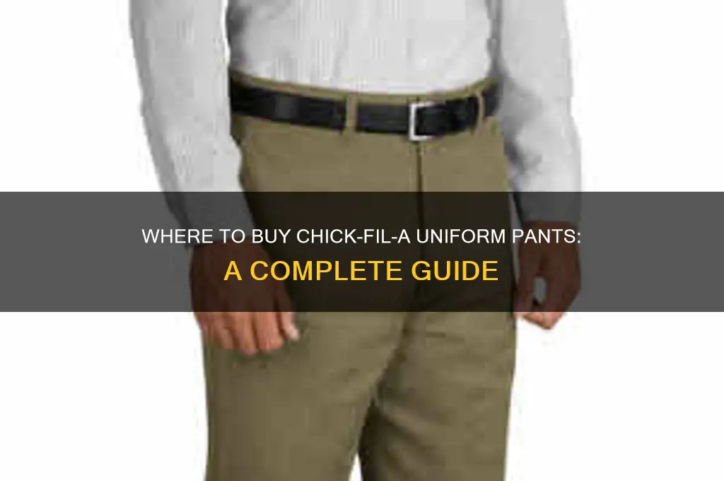 where can i buy chick-fil-a uniform pants