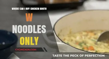 Noodle-Only Chicken Broth: A Comprehensive Shopping Guide