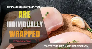 Where to Find Individually Wrapped Chicken Cutlets for Easy Storage