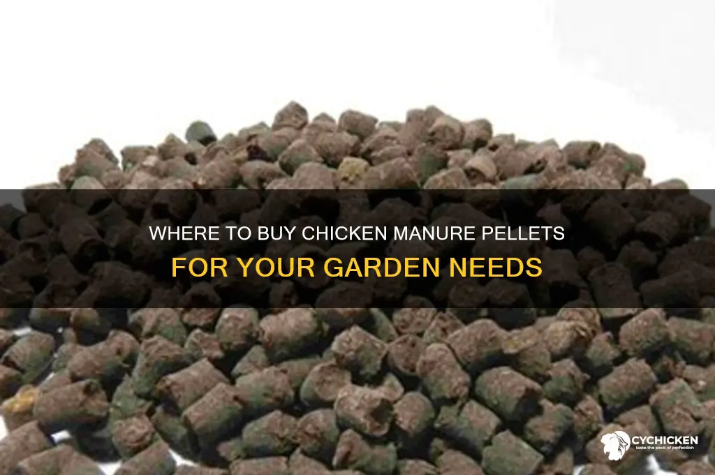 where can i buy chicken manure pellets
