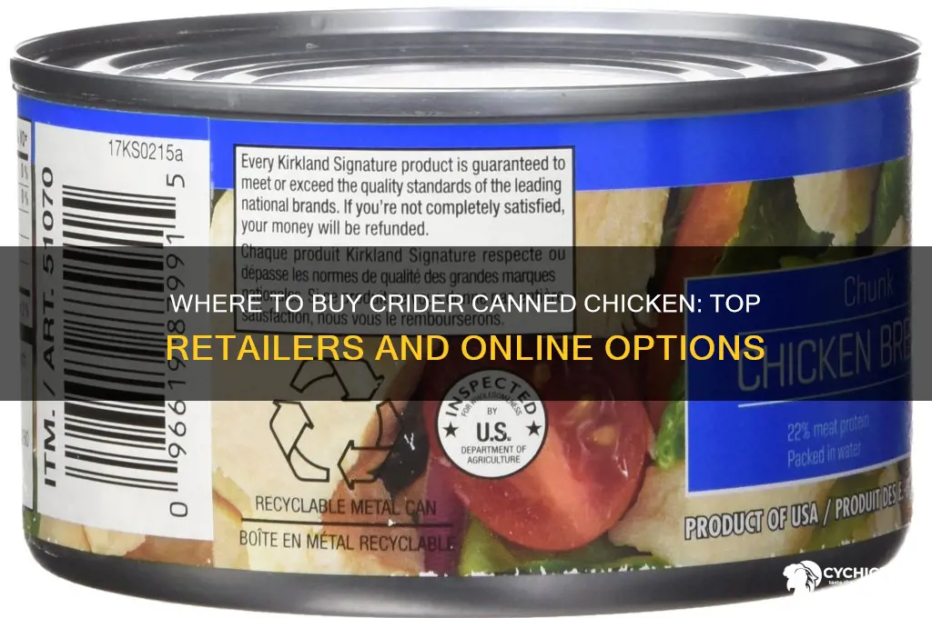 where can i buy crider canned chicken