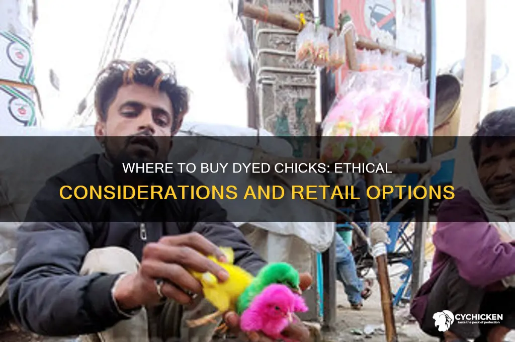 where can i buy dyed chicks